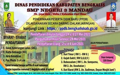 Penerimaan Peserta Didik Baru (PPDB) 2021/ 2022